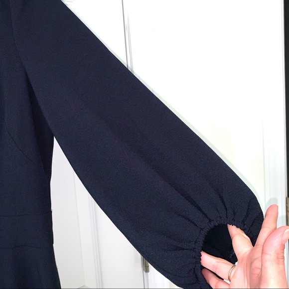 Eliza J Navy Fit and Flare Dress Size 10 - Picture 8 of 16